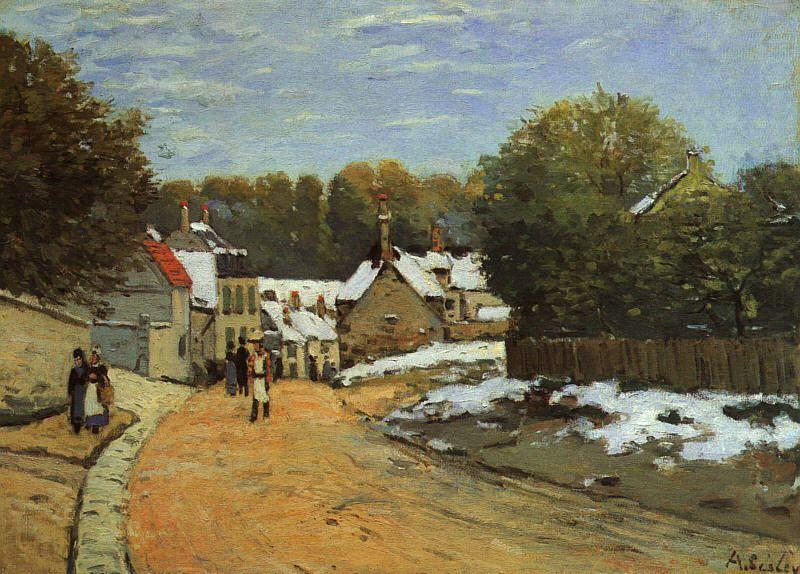 Early Snow at Louveciennes, Alfred Sisley